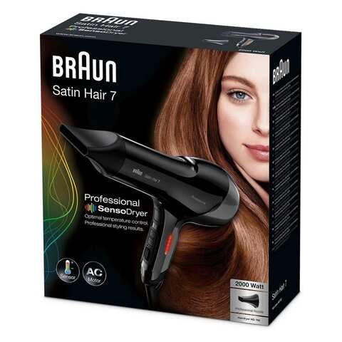 Braun Satin Hair 7 Hair Dryer 2000W HD780 Black