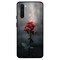 Theodor OnePlus Nord Case Cover Burning Red Rose Flexible Silicone Cover