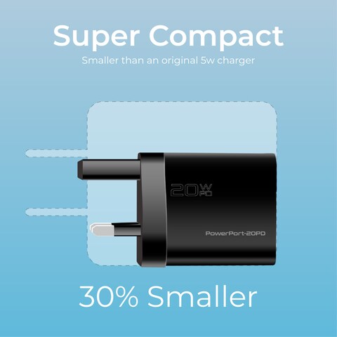 Buy Promate Usb C Power Delivery Wall Charger w Fast Charging Compact Power Adapter With Type C Power Delivery And Automatic Voltage Regulation For Iphone 12 12 Mini 12 Pro 12 Pro Max Galaxy Online Shop