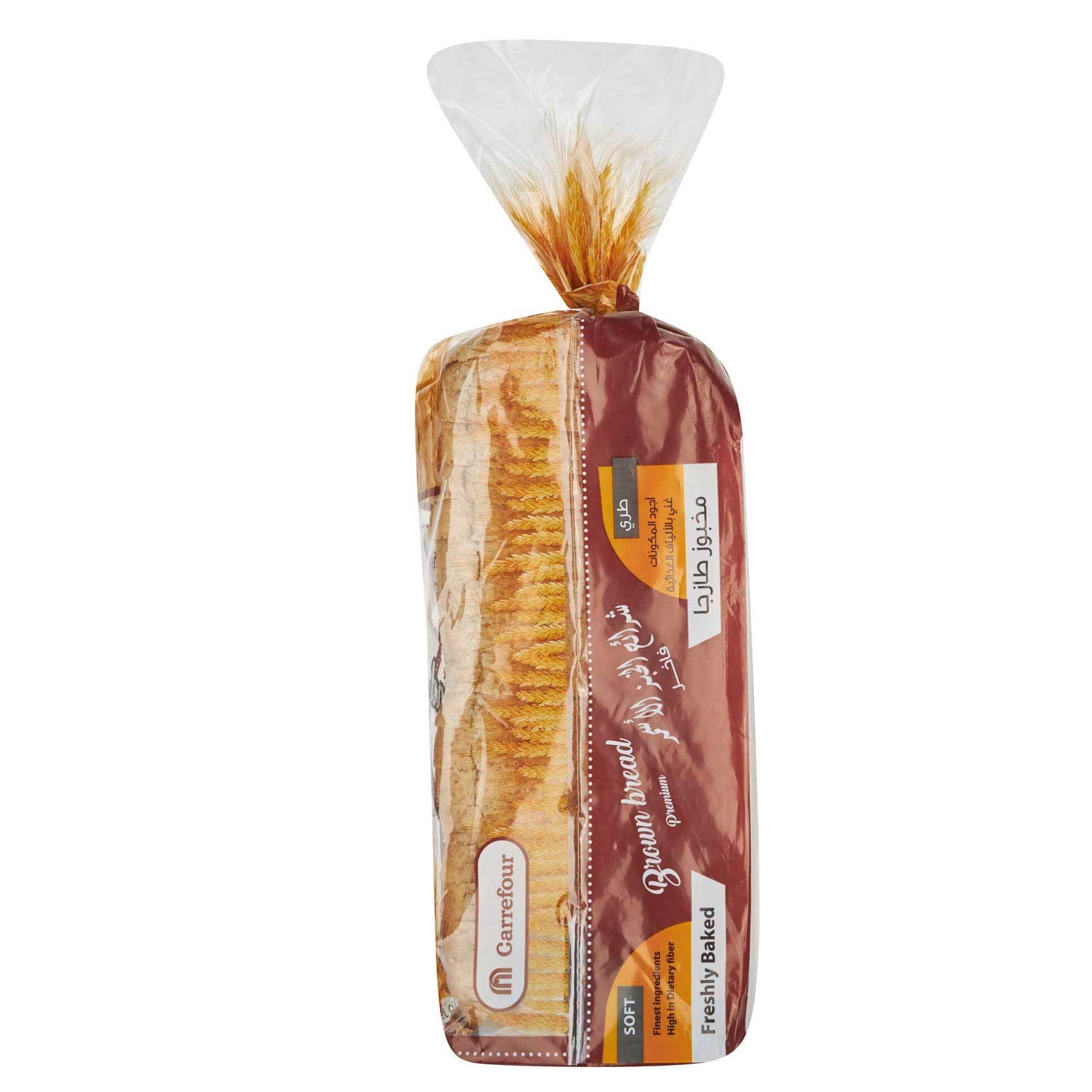 Buy Carrefour Sliced Brown Bread 600g Online Shop Bakery on Carrefour UAE