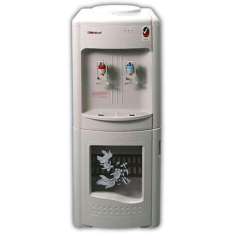 Nobel 2 Taps, Hot And Cold Water Dispenser Free Standing, Cabinet NWD1560 White