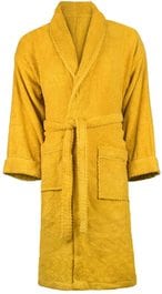 Buy Lushh Bathrobe Jacquard SPA Quality Gift Pack, Ochre (Small/Medium) in UAE