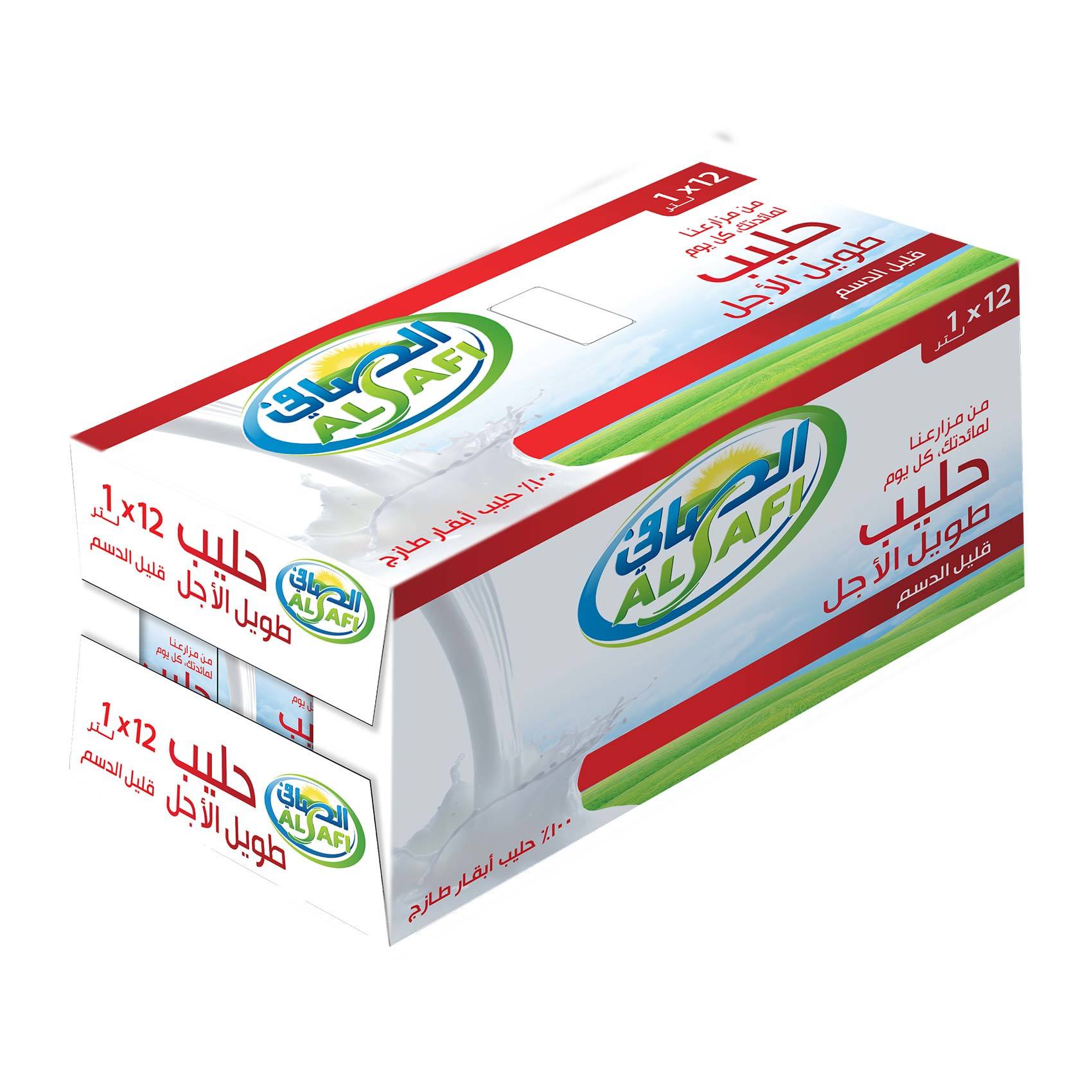 Buy Alsafi Long Life Low Fat Milk 1 L X 12 Pieces Online Shop Fresh Food On Carrefour Saudi Arabia