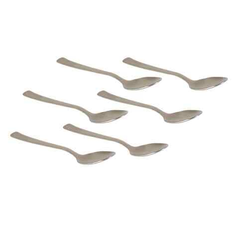 Pecasso Tea Spoon Set Silver 1.2mm 6 PCS