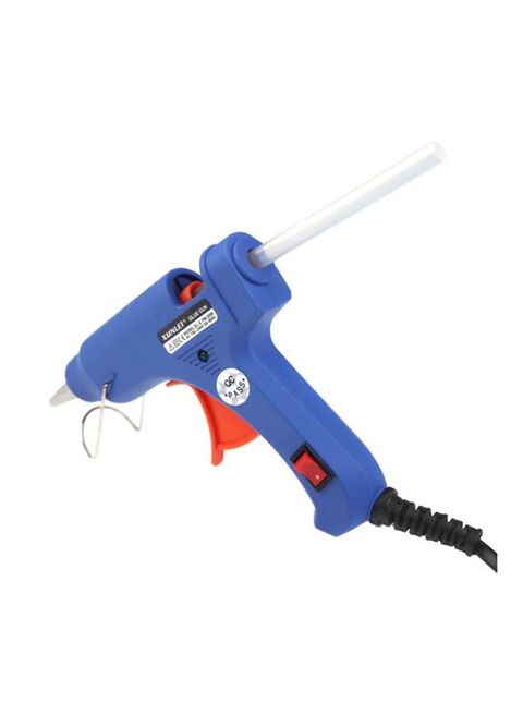 Generic XL-E20 Heater Glue Gun Blue/Orange/Silver 10x0.7x0.7centimeter