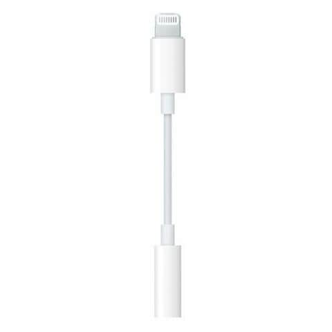 Apple Lightning To 3.5mm Headphone Jack Adapter White