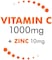 Bioglan Vitamin C 1000Mg + Zinc 10Mg Triple Action Refreshing Orange Flavored 20 Effervescent Tablets