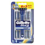 Buy Gillette Blue 3 Smart Razor Blade Refills 9 PCS in UAE
