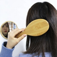 Wooden Handle Hair Brush With Extra Soft Bristles For Women And Men.