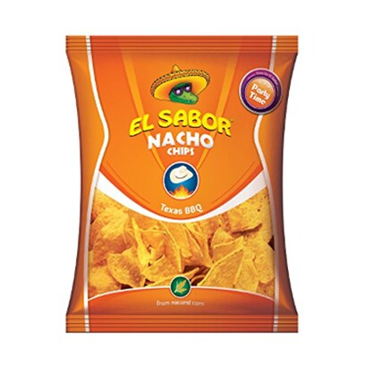 El Sabor Texas Barbeque Nacho Chips 225GR