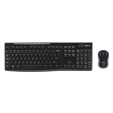 Logitech MK270 Keyboard And Wireless Mouse Combo Black
