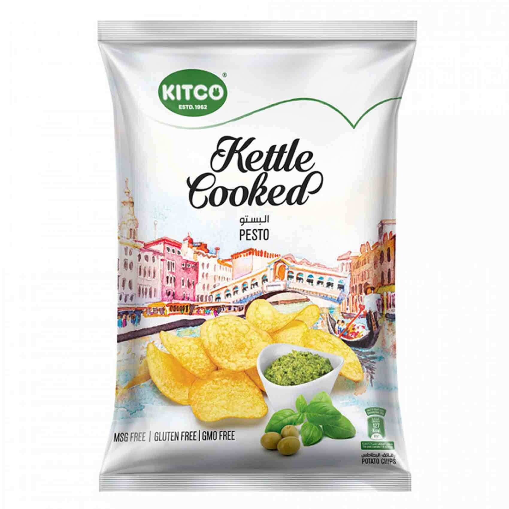 Buy Kitco Kettle Cooked Gluten Free Chips Pesto 40g Online Shop Food Cupboard On Carrefour Uae