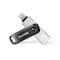 SanDisk iXpand Flash Drive Go With Dual Connector Flash Drive 256GB Black White