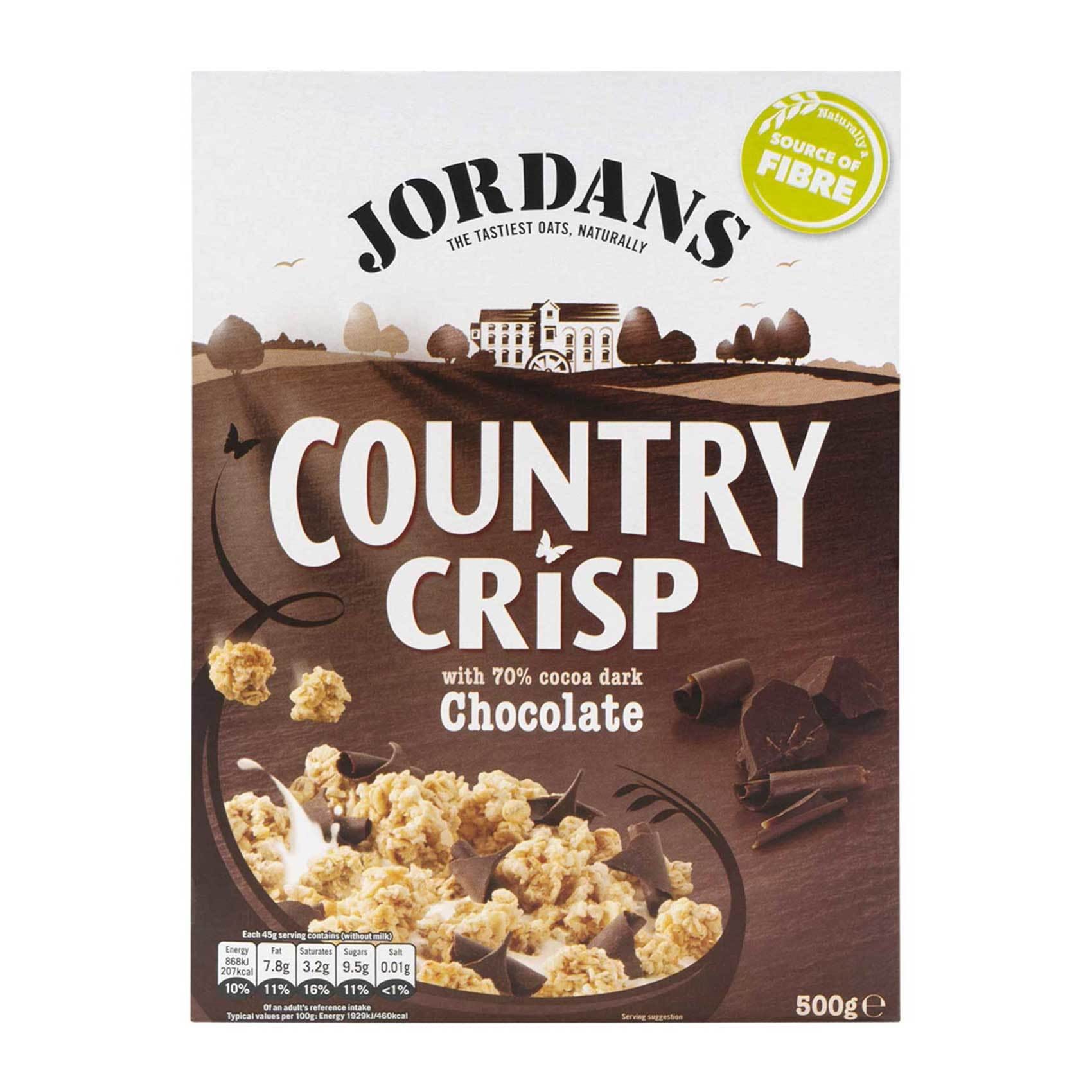 Buy Jordans Country Crisp Chocolate 500g Online Shop Food Cupboard on