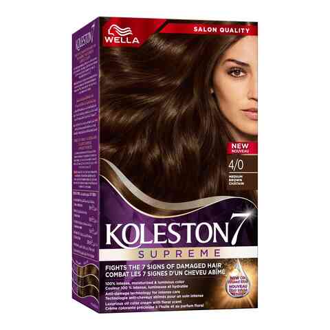 Wella Koleston Supreme Hair Color 4/0 Medium Brown