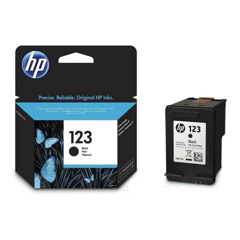 HP cartridge black, 123, F6V17AE