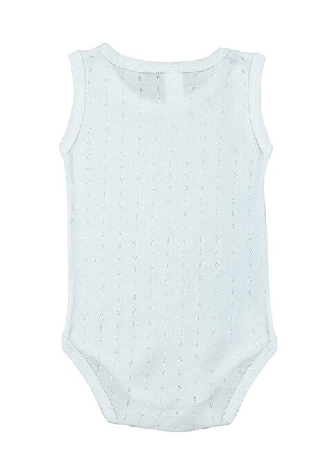 4-Pieces Bodysuit Onesies barbtoz Perforated Baby Boys Underwear Cotton 100% White ( 24-30 Months )