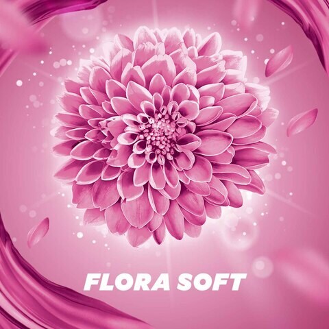 Comfort  Fabric Softener For Super Soft Clothes Flora Soft Gives Long-Lasting Fragrance 4L