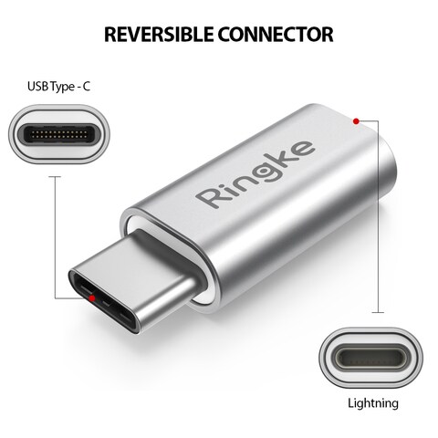 Buy Ringke - Adapter Lightning to USB Type C Port Converter (Pack of 2) for  iPhone, iPad Online - Shop Smartphones, Tablets & Wearables on Carrefour UAE