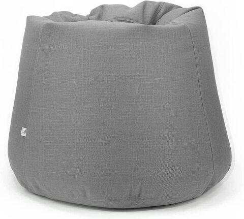 Luxe Decora Fabric Bean Bag With Filling (M, Grey)