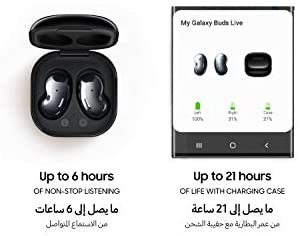 Buy Samsung Galaxy Buds Live True Wireless Earbuds W Active Noise Cancelling Wireless Charging Case Included Mystic Black Online Shop Smartphones Tablets Wearables On Carrefour Uae