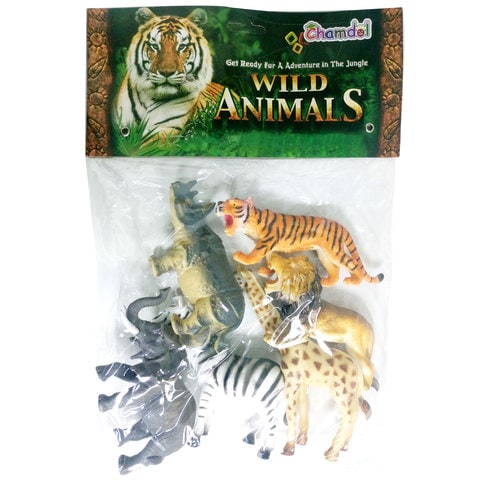 Chamdol Wild Animal Figures 76469 Multicolour Pack of 6