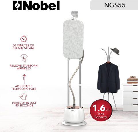 Buy Nobel 1.6L Detachable Water Tank Garment Steamer Heats Up In