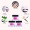 3 Pcs Of Acrylic Powder 56gm for Nail Extension and  Nail Art Design (White, Pink, Clear)