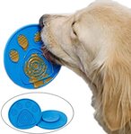 اشتري Slow Food Dog Lick Pad,Dog Lick Mat with Strong Suction,Dog Bathing Supplies,Dog Beauty Bath Stability Lick Stick for Pet Bathing, Grooming and Training (Blue) في الامارات