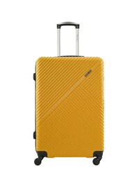 ParaJohn ABS Hardside Spinner Check In Large Luggage Trolley, 28 Inch, Yellow