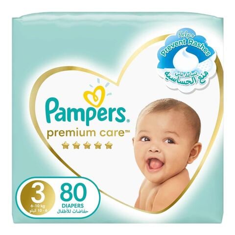 Pampers Premium Care Diapers Size 3 (6-10kg)  80 Diapers