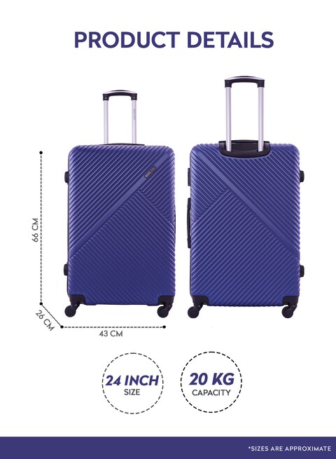 20 kg trolley bag size hot sale