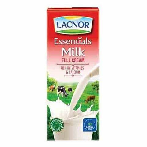 Lacnor Essentials Full Cream Milk 180ml Pack of 8