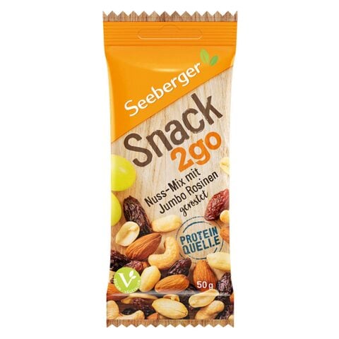 Seeberger Snack 2Go Roasted Nut And Raisin Mix 50g