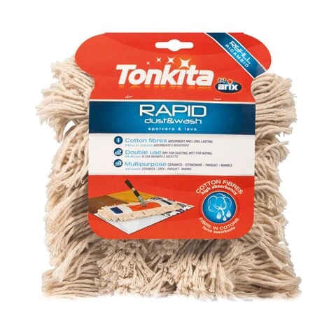Arix Tonkita Rapid Flat Mop Cotton Refill White