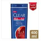 Buy Clear Men Mens Anti-Dandruff Shampoo Style Express 2In1 400ml in Saudi Arabia