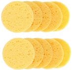 اشتري 50 Pieces Of Deep Cleansing Sponge Natural Wood Fiber Face Wash Cleansing Sponge Beauty في الامارات