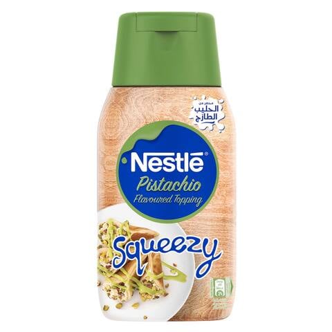 Nestle Squeezy Pistachio Flavoured sweetened Condensed Milk Topping 450g
