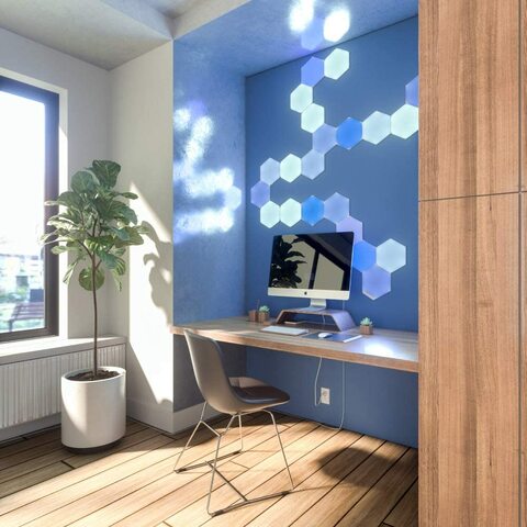 Buy Nanoleaf SHAPES Hexagons Expansion Pack - Smart WiFi LED Panel System  w/ Music Visualizer, Instant Wall Decoration, Home or Office Use, 16M+  Colors, Low Energy Consumption - White - 3 packs