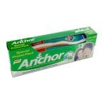 Buy Anchor lemon cool menthol gel toothpaste with toothbrush 135 g in Saudi Arabia
