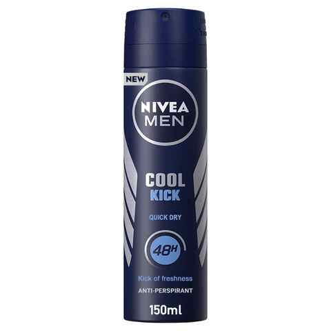 NIVEA MEN Deodorant Spray for Men Cool Kick Fresh Scent 150ml