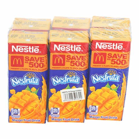 Nestle Nesfruta Mango Juice 200 ml (Pack of 6)