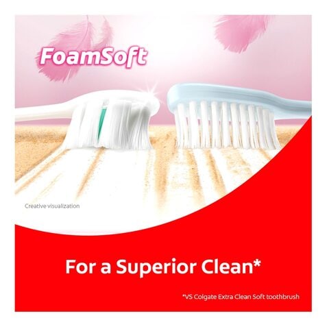 Colgate Foamsoft Super Dense Thin Soft Bristle Toothbrush Multi Pack 2 Pcs