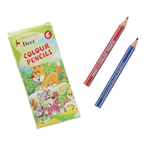 Deer Color Pencils 6 Pcs