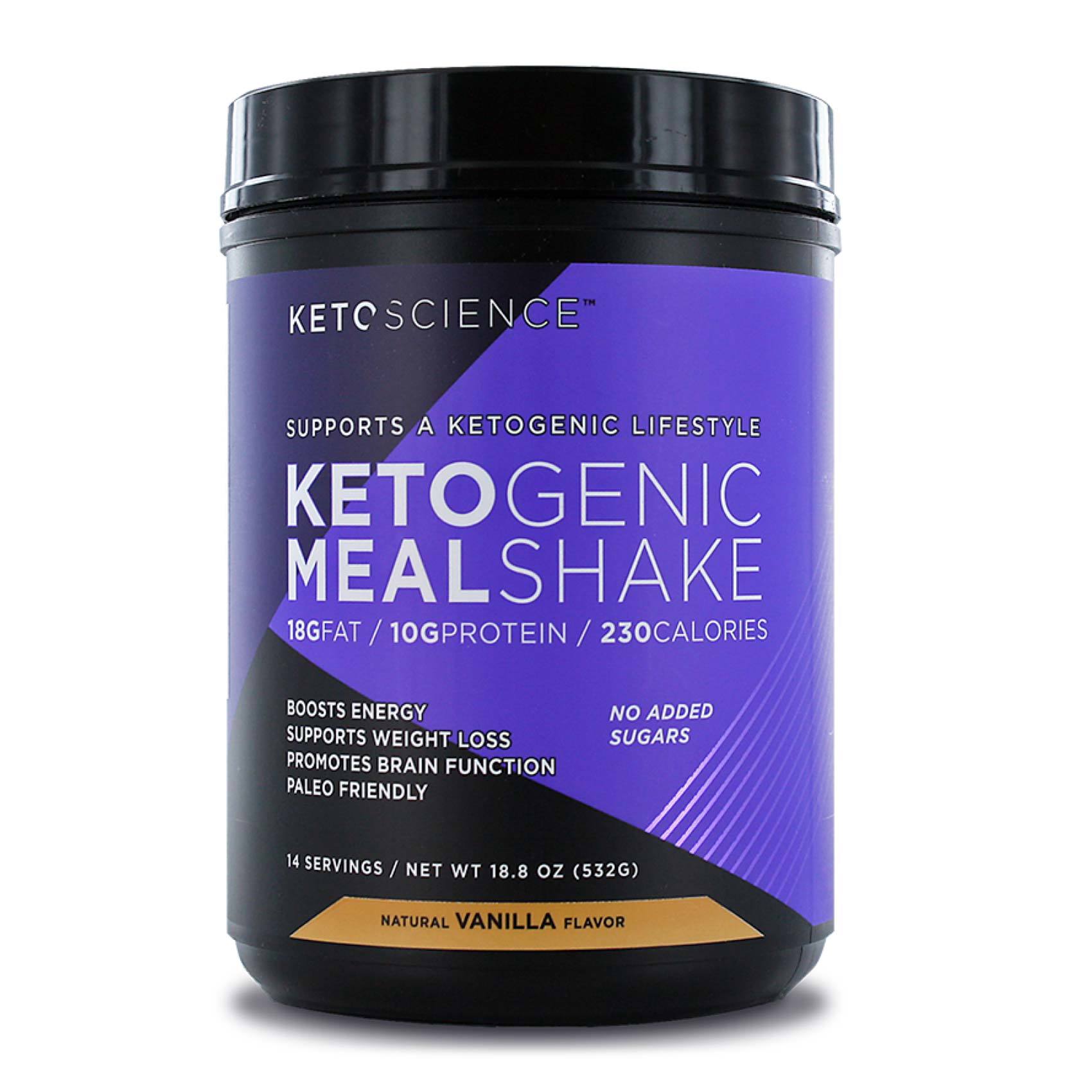 Buy Keto Science Ketogenic Meal Shake Vanilla Flavor 532g Online - Shop