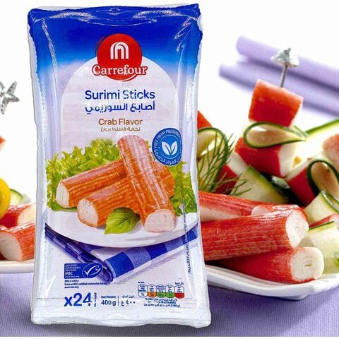 Carrefour Crab Flavoured Surimi Stick 400g