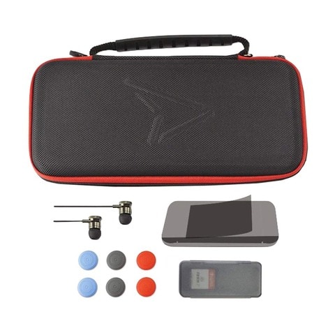 Steelplay 11-In-1 Carry And Protect Kit For Nintendo Switch Black