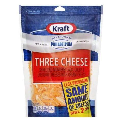 Kraft Natural Shredded Three Cheese 226g