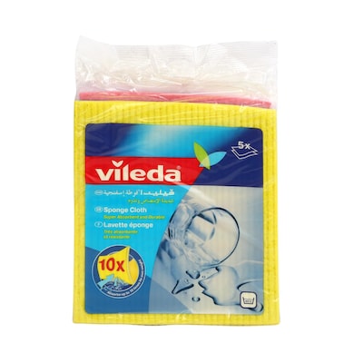 Buy Vileda Floor Cleaning Cloth 50x80cm White And Red Online