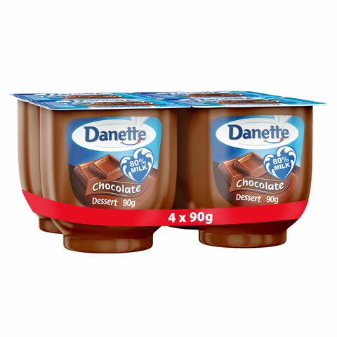 Danette Chocolate Dessert 90g Pack of 4